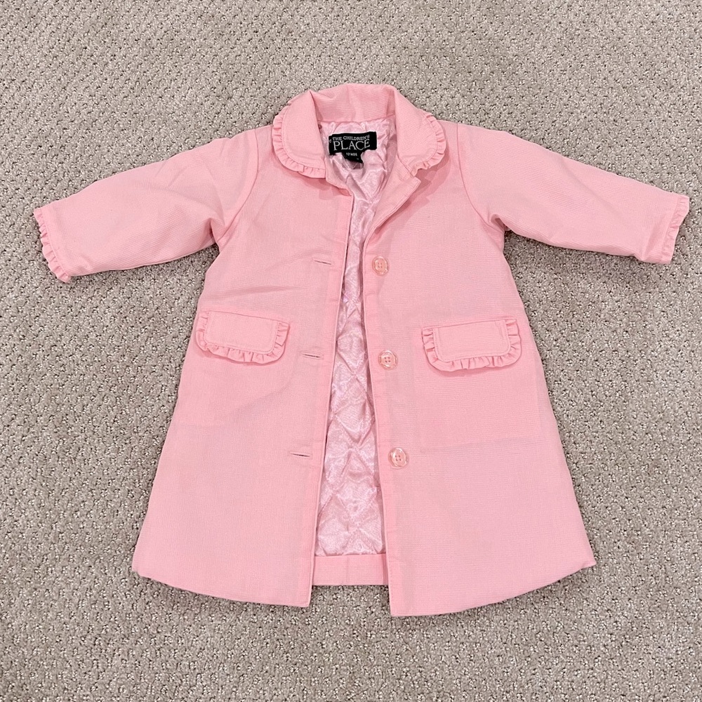 Childrens Place Pink Pea Coat 12 mo
